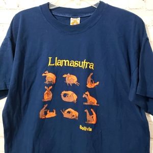Dirty Humor Destination Shirt Bolivia Llamasutra sz Medium Men's